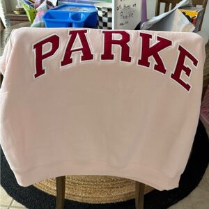 PARKE Women's Pink Cowl Neck Sweater